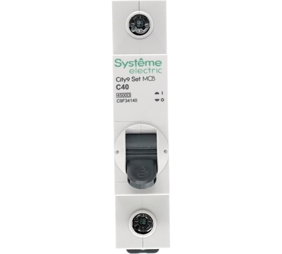 Автоматический выключатель Systeme Electric City9 set ав с 40а 1p 4.5ka 230в C9F34140
