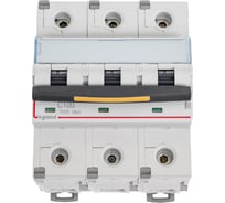 Автоматический выключатель Legrand DX³ 10000 16 кА тип характеристики С 3П 400 В~ 100 А 4,5 модуля 409281
