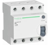 Выключатель дифференциального тока Systeme Electric City9 set вдт 40а 4p 30ма тип-a 400в C9R68440