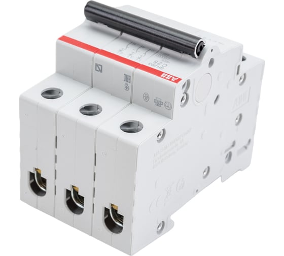 Автоматический трехполюсный выключатель ABB c 25а 6ка sh203 2CDS213001R0254