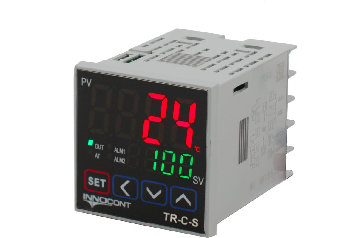 Температурный контроллер INNOCONT 2 дисплея, 4 разряда, 48x48x60 мм, 2  аварийных выхода, 110-220VAC, выход: 4-20 мА + твердотельное реле TR-C-S -  выгодная цена, отзывы, характеристики, фото - купить в Москве и РФ