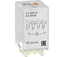 Реле промежуточное КЭАЗ OptiRel G RP55-34-240-6-CO -30шт 281115