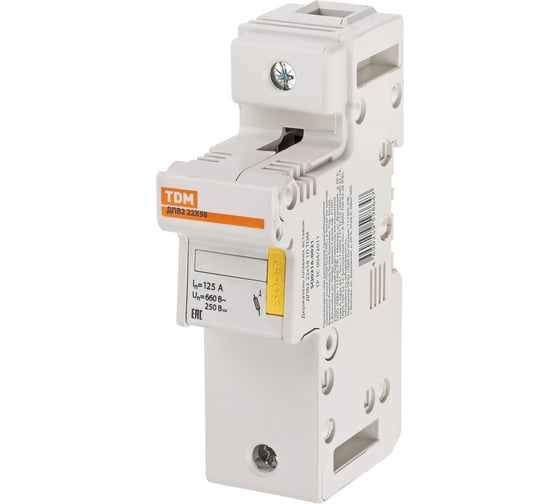 Держатель плавких вставок TDM ELECTRIC ДПВ2 22x58 1П SQ0216-0021