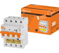 Дифференциальный автомат TDM ELECTRIC АД4P 4Р С63 30-100-300мА 6кА тип АС SQ0204-0635