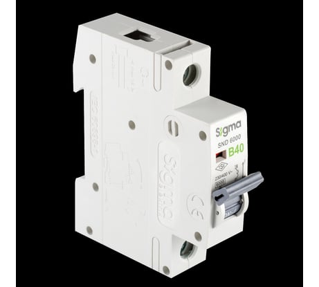 Автоматический выключатель Sigma Elektrik 1P B 40A 6kA, 1 шт 6SM140B