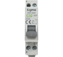 Автоматический выключатель Sigma Elektrik 1P+N 32A 4.5kA, 12 шт 4SN132C
