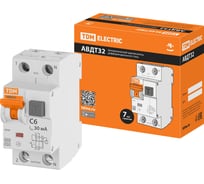 Автоматический выключатель дифференциального тока TDM АВДТ 32 С6 30мА SQ0202-0204 25680177