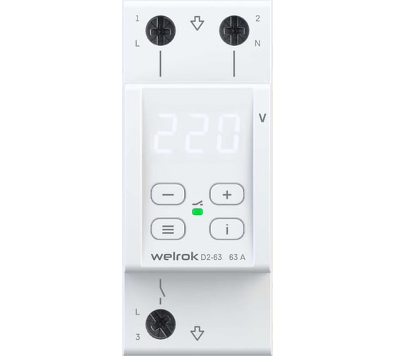 Реле напряжения Welrok d2-63 4660251140069