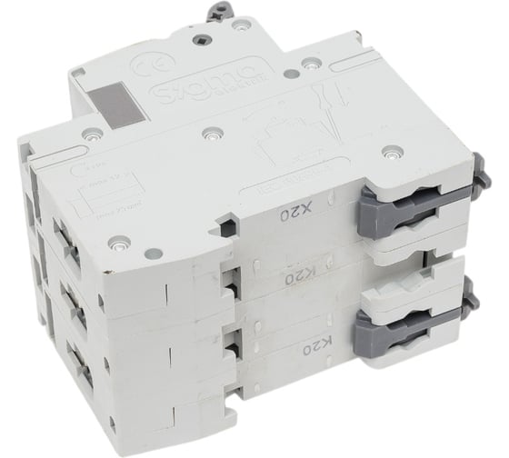 Автоматический выключатель Sigma Elektrik 3P C 20A 10kA, 1 шт 1SMD320C
