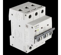 Автоматический выключатель Sigma Elektrik 3P C 2A 6kA, 1 шт 6SM302C