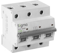 Автоматический выключатель Sigma Elektrik 3P C 100A 10kA, 1 шт 1SL300C