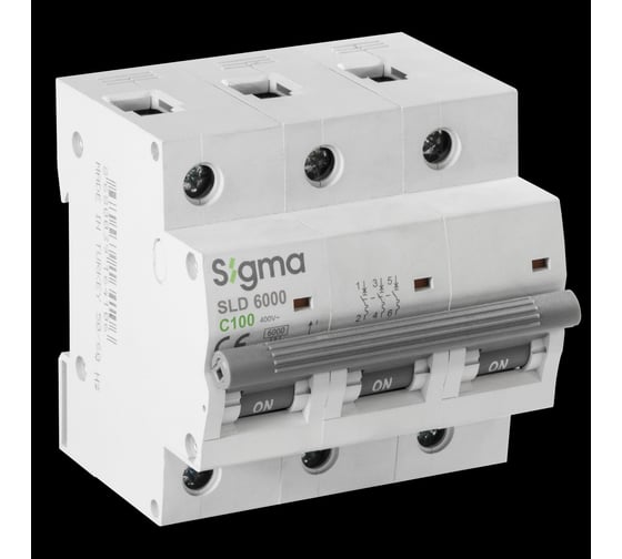 Автоматический выключатель Sigma Elektrik 3P C 100A 6kA, 1 шт 6SL300C