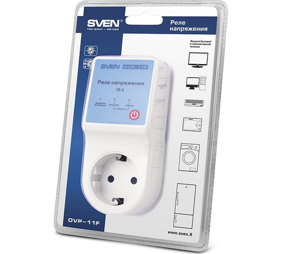 Реле напряжения SVEN OVP-11F SV-012472