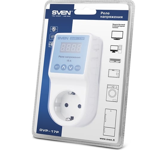 Реле напряжения SVEN OVP-17P SV-012489