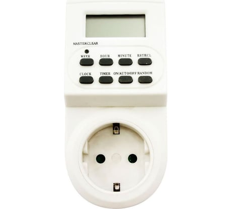 Розетка с таймером, недельная электронная, мощность 3500W/16A FERON TM22/61925 23205