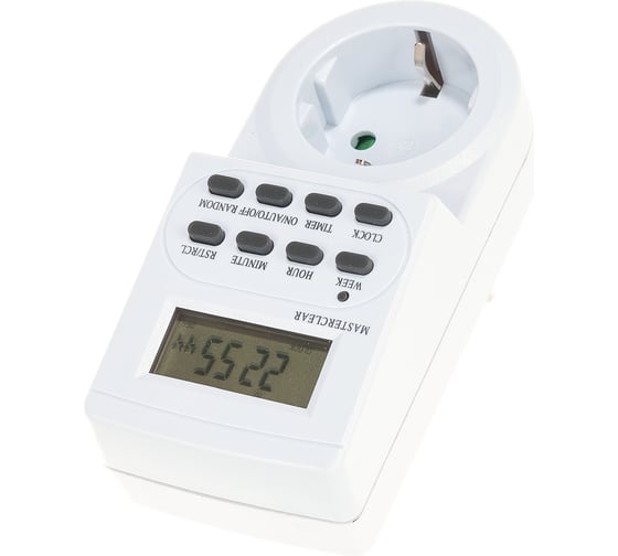 Розетка с таймером, недельная электронная, мощность 3500W/16A FERON TM22/61925 23205