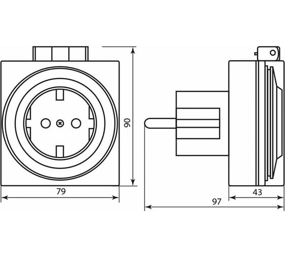 Суточная розетка с таймером Feron мощность 3500W/16A IP44 TM31/61924 23204