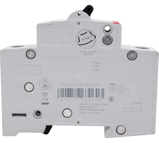 Автоматоматический выключатель ABB 1-полюсной sh201 c 10 2CDS211001R0104