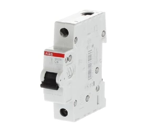 Автоматоматический выключатель ABB 1-полюсной sh201 c 4 2CDS211001R0044 1