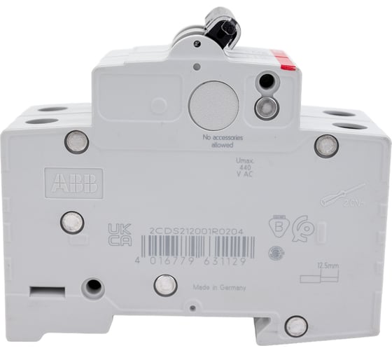Автоматический выключатель ABB 2-полюсной sh202 c 20 2CDS212001R0204