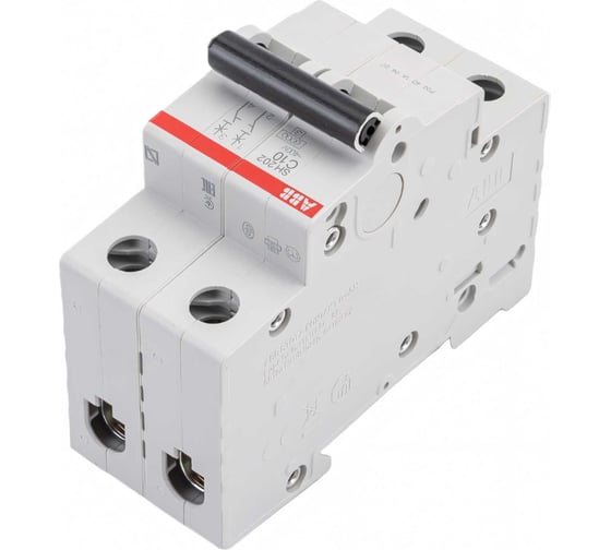 Автоматический выключатель ABB 2-полюсной sh202 c 10 2CDS212001R0104
