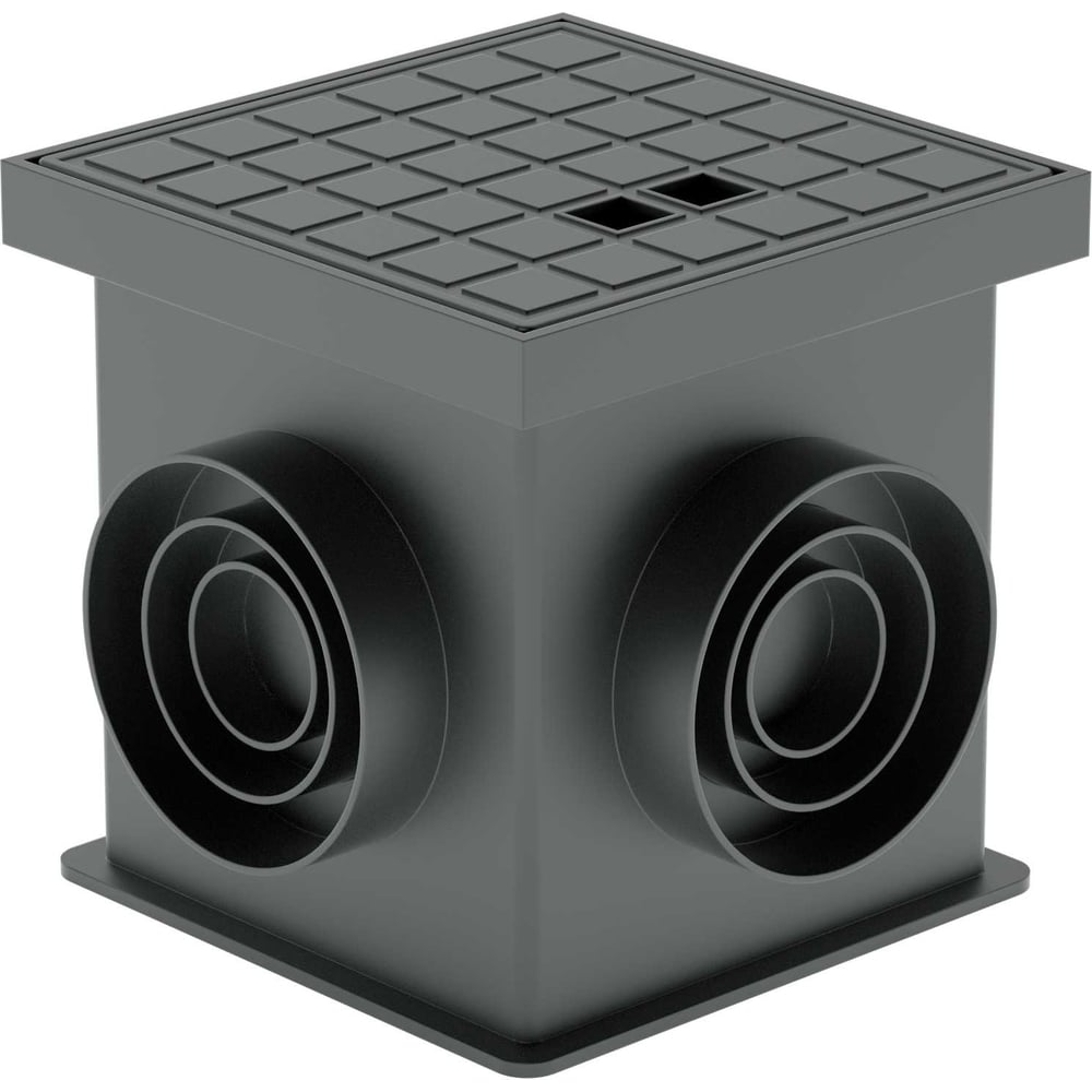 Контрольный колодец с крышкой Система КМ 200x200x200 мм ABS-пластик ...