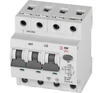 Автоматический выключатель дифференциального тока ЭРА АВДТ 4,5кА PRO D32E4C40АC30P АД32 электронное 3PN C40 30мА тип АC защита 230В Б0057798