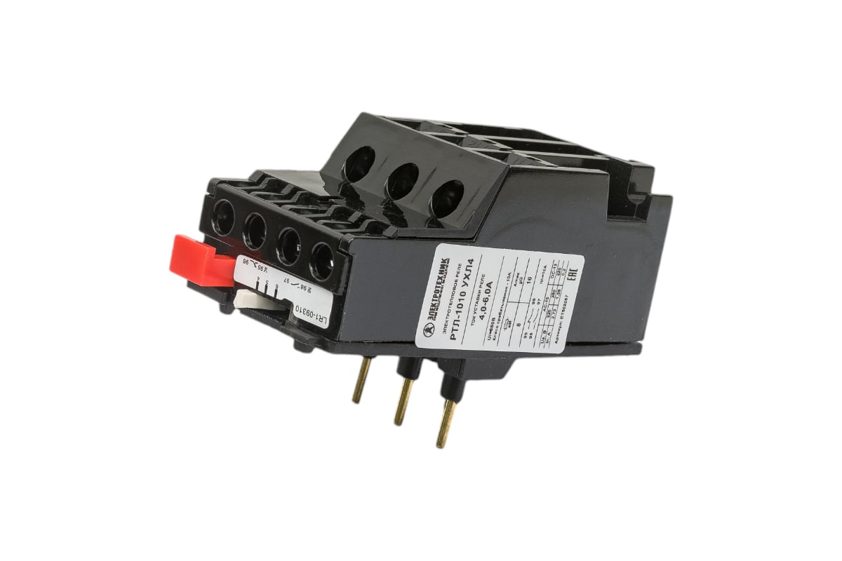 Электротепловое реле Электротехник РТЛ-1010 УХЛ4 4,0-6,0А, 660/50Гц, 1з ...