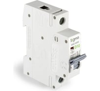 Автоматический выключатель Sigma Elektrik 1P D 10A 6kA 6SM110D
