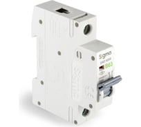 Автоматический выключатель Sigma Elektrik 1P B 63A 6kA 6SM163B