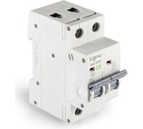 Автоматический выключатель Sigma Elektrik 2P C 6A 6kA 6SM206C