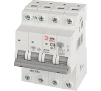 Автоматический выключатель дифференциального тока ЭРА АВДТ 4,5кА SIMPLE D12E4C16AC30 АД12, электронное, 3PN, С16, 30мА, тип АС Б0058927