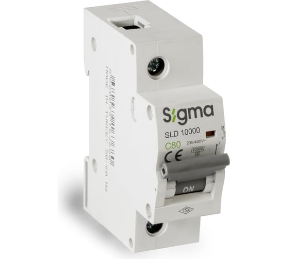 Автоматический выключатель Sigma Elektrik 1P C 80A 10kA 1SL180C