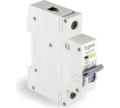 Автоматический выключатель Sigma Elektrik 1P B 32A 6kA 6SM132B