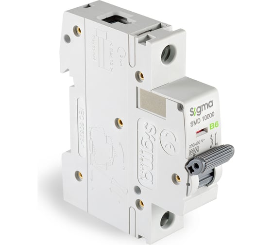 Автоматический выключатель Sigma Elektrik 1P B 6A 10kA 1SMD106B