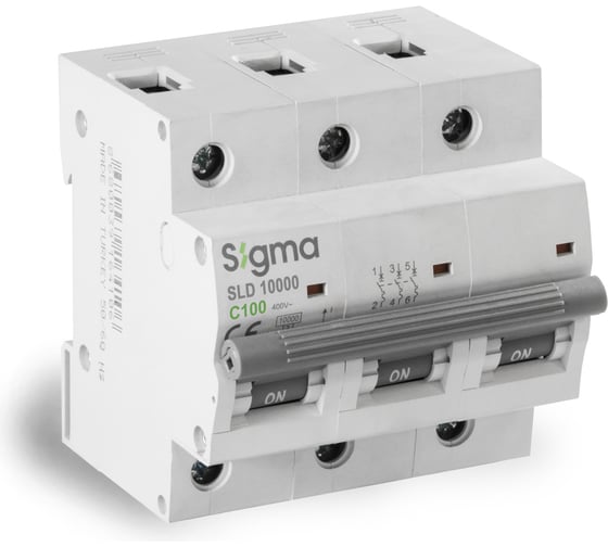 Автоматический выключатель Sigma Elektrik 3P C 100A 10kA 1SL300C 1