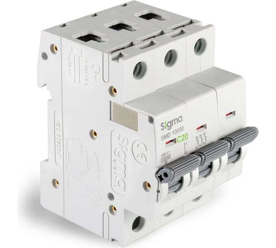 Автоматический выключатель Sigma Elektrik 3P C 20A 10kA 1SMD320C