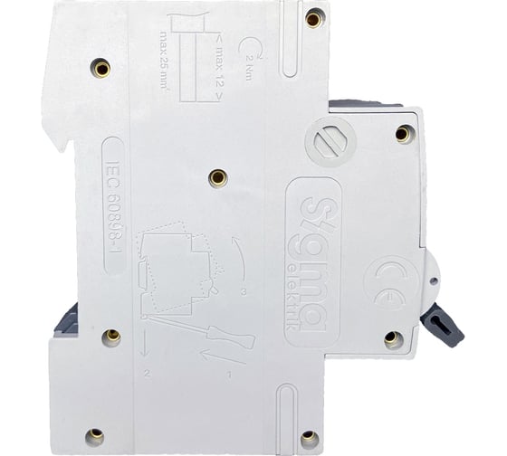 Автоматический выключатель Sigma Elektrik 3P C 25A 6kA 6SM325C
