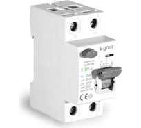 Устройство защитного отключения SIGMA ELEKTRIK 25A 2P 30mA 10kA тип AC SGM2025030