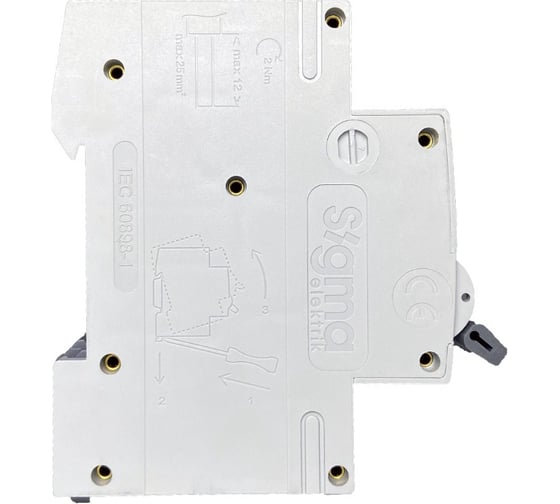 Автоматический выключатель Sigma Elektrik 4P C 63A 6kA 6SM463C