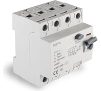Устройство защитного отключения SIGMA ELEKTRIK 63A 4P 30mA 6kA тип AC SHM4063030