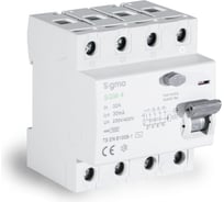 Устройство защитного отключения SIGMA ELEKTRIK 32A 4P 30mA 10kA тип AC SGM4032030