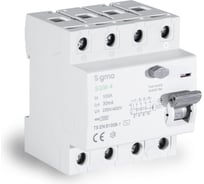 Устройство защитного отключения SIGMA ELEKTRIK 100A 4P 30mA 10kA тип AC SGM4100030