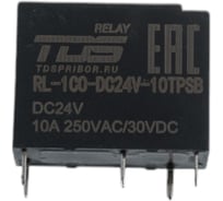 Катушка TDS RL-1CO-DC24V-10TPSB 24В, ток коммутации 10А, 1 перекидной контакт 10 шт TDS99811