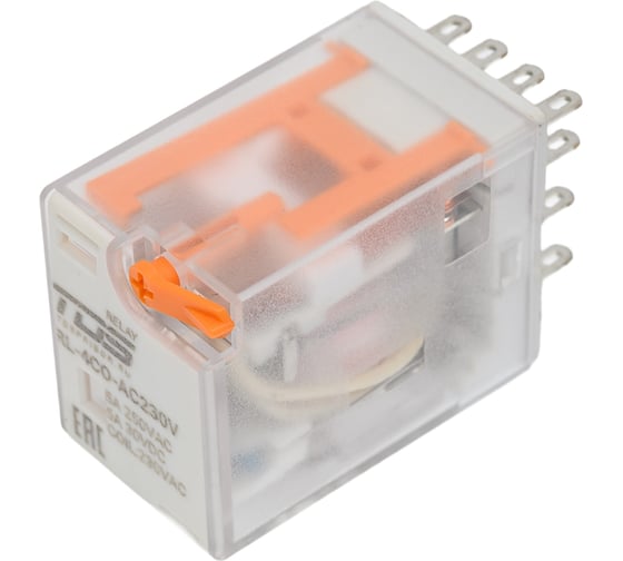 Катушка TDS Rl-4CO-AC230V-5 230В, ток коммутации 5А, 4 перекидных контакта 10 шт TDS16393 1
