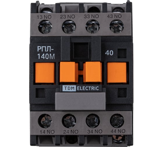 Промежуточное реле TDM ELECTRIC Рпл-140м ухл4б, 16а, 110в 50гц, 4но SQ0701-0513
