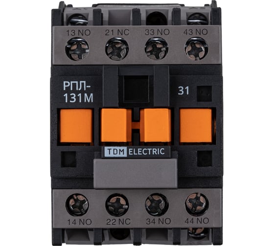 Промежуточное реле TDM ELECTRIC Рпл-131м ухл4б, 16а, 400в 50гц, 3но+1нз SQ0701-0510