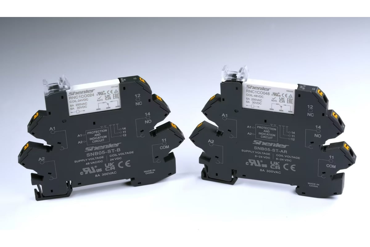 Реле Shenler 1C 24V DC с колодкой Push-In RNC1CO024+SNB05-ST-A ...
