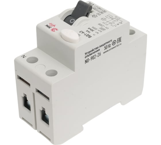 УЗО ЭРА NO-902-26 ВД1-63 1P+N 16А 30мА Б0031875