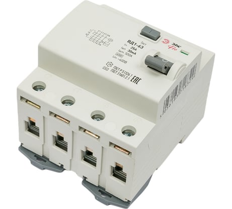 УЗО ЭРА NO-902-34 ВД1-63 3P+N 25А 30мА Б0031880